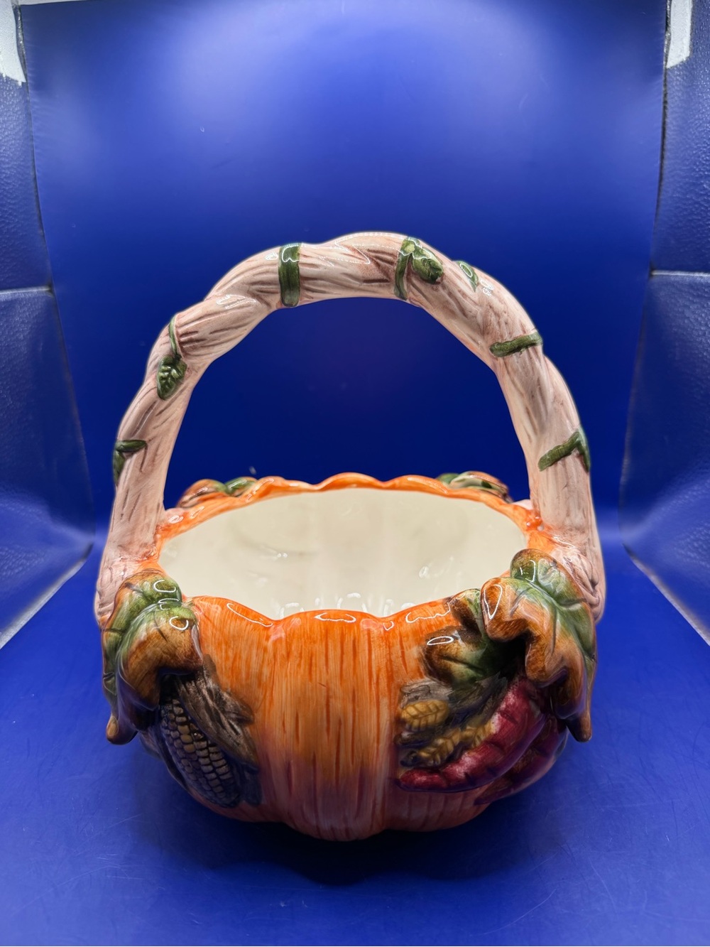 Ceramic Pumpkin Basket